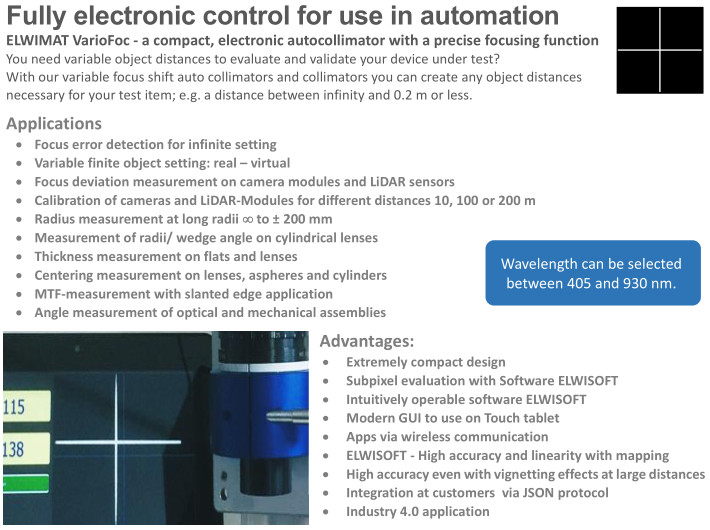 Motorized Focusing AC & Collimators VarioFoc