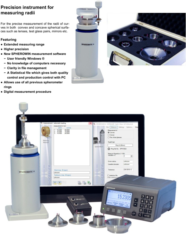Spherometers - SPHEROMATIC High Precision